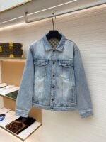 GUCCI monogram jacquard denim trousers