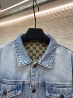 GUCCI monogram jacquard denim trousers - Image 5