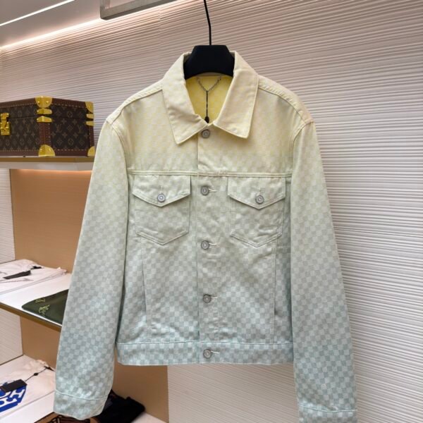 Louis Vuitton gradient jacquard denim jacket