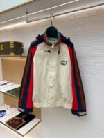 Gucci color-blocked nylon patchwork jacket
