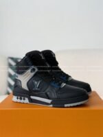 Louis Vuitton Trainer Classic Printed High-Top Sneakers
