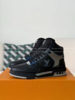 Louis Vuitton Trainer Classic Printed High-Top Sneakers - Image 2