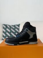 Louis Vuitton Trainer Classic Printed High-Top Sneakers - Image 4