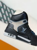 Louis Vuitton Trainer Classic Printed High-Top Sneakers - Image 10