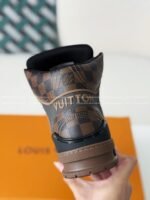 Louis Vuitton Trainer Classic Printed High-Top Sneakers - Image 4