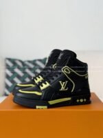 Louis Vuitton Trainer Classic Printed High-Top Sneakers - Image 2