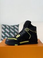 Louis Vuitton Trainer Classic Printed High-Top Sneakers - Image 4