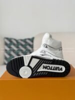 Louis Vuitton Trainer Classic Printed High-Top Sneakers - Image 11