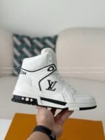 Louis Vuitton Trainer Classic Printed High-Top Sneakers - Image 10