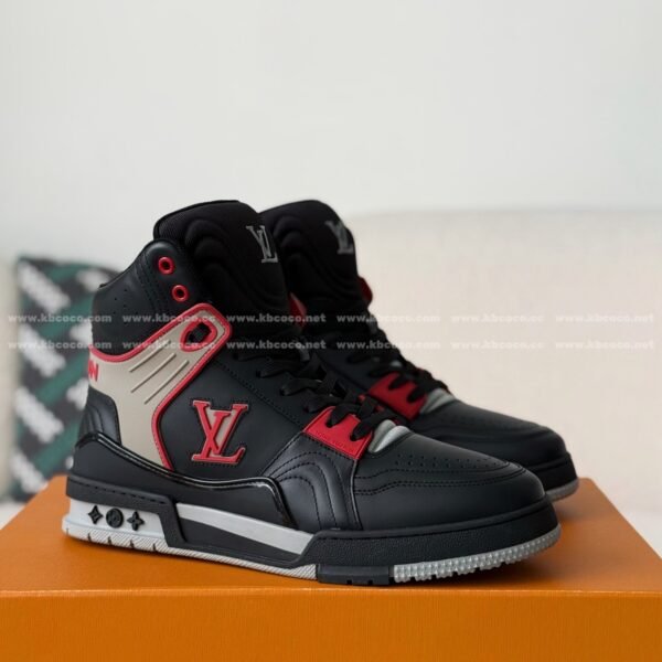 Louis Vuitton Trainer Classic Printed High-Top Sneakers