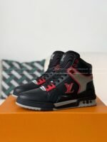 Louis Vuitton Trainer Classic Printed High-Top Sneakers - Image 2