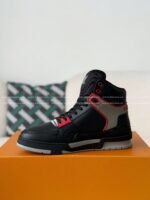 Louis Vuitton Trainer Classic Printed High-Top Sneakers - Image 4