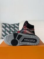 Louis Vuitton Trainer Classic Printed High-Top Sneakers - Image 5