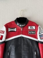 Givenchy ss23 Contrast Color Zipper Stand Collar Leather Jacket - Image 19