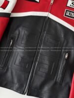 Givenchy ss23 Contrast Color Zipper Stand Collar Leather Jacket - Image 17