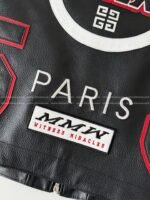 Givenchy ss23 Contrast Color Zipper Stand Collar Leather Jacket - Image 8