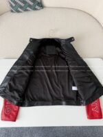 Givenchy ss23 Contrast Color Zipper Stand Collar Leather Jacket - Image 3
