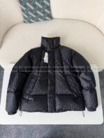 Dior Logo Printed Stand-Up Collar Down Jacket
