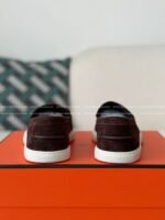 Hermes Faux Suede Loafers - Image 3