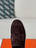 Hermes Faux Suede Loafers - Image 5