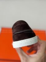 Hermes Faux Suede Loafers - Image 4