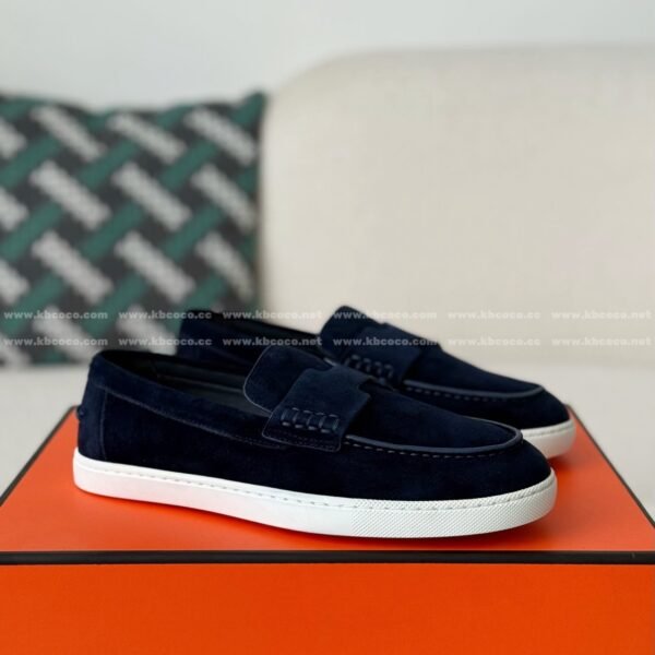 Hermes Faux Suede Loafers