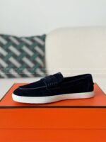 Hermes Faux Suede Loafers - Image 10