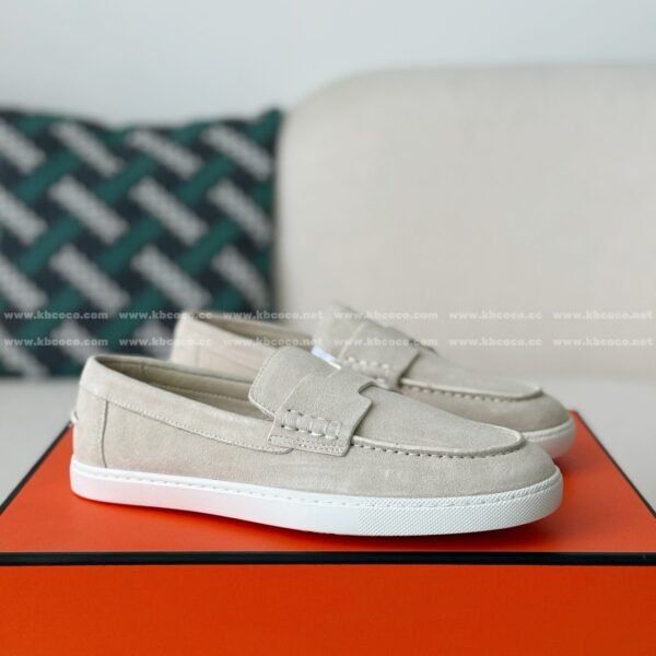 Hermes Faux Suede Loafers