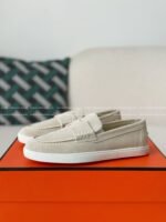 Hermes Faux Suede Loafers - Image 2