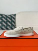 Hermes Faux Suede Loafers - Image 10