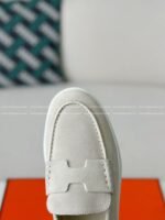 Hermes Faux Suede Loafers - Image 5