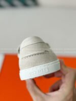 Hermes Faux Suede Loafers - Image 4