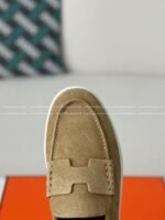 Hermes Faux Suede Loafers - Image 5
