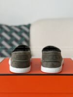 Hermes Faux Suede Loafers - Image 3