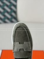 Hermes Faux Suede Loafers - Image 6