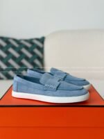 Hermes Faux Suede Loafers
