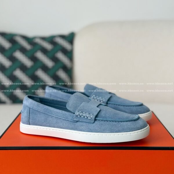 Hermes Faux Suede Loafers