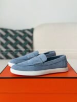 Hermes Faux Suede Loafers - Image 2