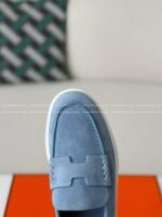 Hermes Faux Suede Loafers - Image 6