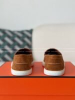 Hermes Faux Suede Loafers - Image 3