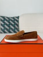 Hermes Faux Suede Loafers - Image 10