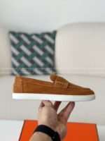 Hermes Faux Suede Loafers - Image 8