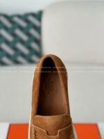 Hermes Faux Suede Loafers - Image 6