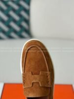 Hermes Faux Suede Loafers - Image 5