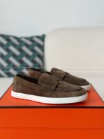 Hermes Faux Suede Loafers