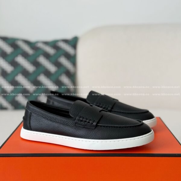 Hermes Faux Suede Loafers