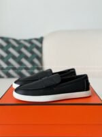 Hermes Faux Suede Loafers - Image 2
