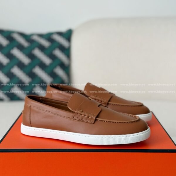 Hermes Faux Suede Loafers