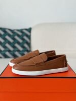 Hermes Faux Suede Loafers - Image 2
