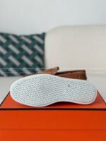 Hermes Faux Suede Loafers - Image 9